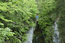 Highline in der Brandenberger Ache/Tirol 2010